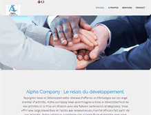 Tablet Screenshot of alphacompany.info